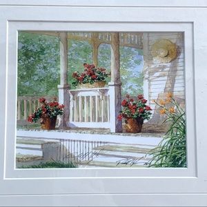 Matted Wall Art By Randall Higdon “Summer Reds”
